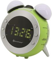 soundmaster ur140gr am fm clock radio with projection and dimming light green photo