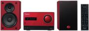 pioneer x cm32bt r cd receiver system with ipod iphone ipad playback tuner bt usb red photo