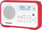 sangean dpr 67 dab fm rds digital radio receiver white red photo