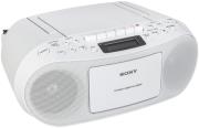 sony cfd s50w cd cassette boombox white photo