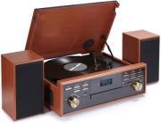 bigben td113sps 3 speeds turntable with radio tape cd usb mp3 player built in external speakers photo