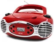 akai aprc30rd portable radio cd player mp3 usb red photo