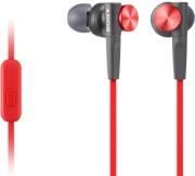 sony mdr xb50apr extra bass headset red photo