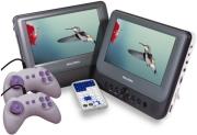 salora dvp9048 twin portable dvd player 2x 9  gaming controller photo