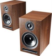 acoustic energy 101 stand mount loudspeaker set walnut vinyl photo