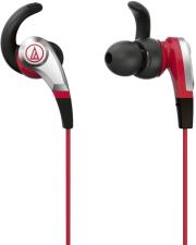 audio technica ath ckx5 sonicfuel in ear headphones red photo
