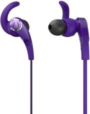 audio technica ath ckx7 sonicfuel in ear headphones purple photo