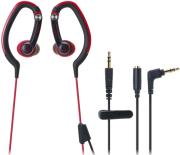 audio technica ath ckp200 sonicsport in ear headphones red photo
