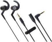 audio technica ath ckp500 sonicsport in ear headphones black photo