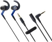 audio technica ath ckp500 sonicsport in ear headphones blue photo