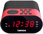 lenco cr 07 clock radio with pll fm and led display pink photo