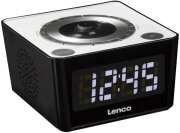 lenco cr 16 radio controlled clock radio white photo