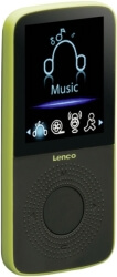 lenco podo 153 sport mp3 player 4gb with pedometer lime photo