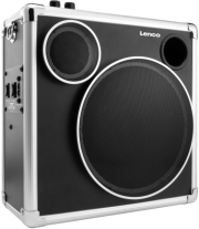 lenco pa 45 portable sound system with bluetooth black photo