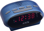 lenco icr 210 fm clock radio blue photo