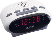 lenco icr 210 fm clock radio white photo