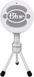 blue snowball ice cardioid condenser microphone white photo