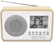 gotie gra 100s fm radio with digital tuning natural wooden photo