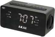 akai acr 2993 dual alarm clock radio with bluetooth aux in and usb for charging photo