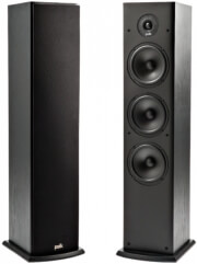 polk audio t50 floor standing tower speaker black photo