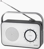 sencor srd 2100w portable fm am radio receiver white photo