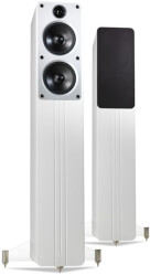 q acoustics concept 40 floorstanding speakers set white gloss photo