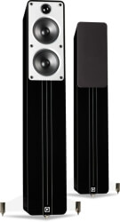 q acoustics concept 40 floorstanding speakers set black gloss photo