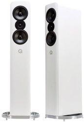 q acoustics concept 500 floorstanding speakers set white photo