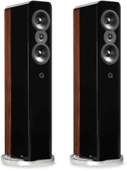 q acoustics concept 500 floorstanding speakers set black rosewood photo