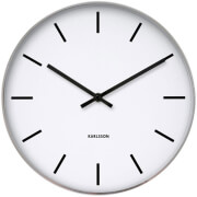 karlsson ka4379 classic station wall clock 375cm silver photo