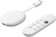 google chromecast 4k with google tv white google assistant photo