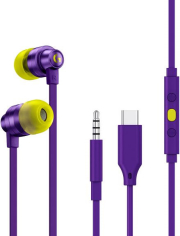 logitech g333 gaming earphones purple photo