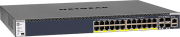 netgearm4300 28g poe managed l2 l3 l4 10g ethernet 100 1000 10000 poe 1u black photo