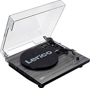 lenco ls 10bk wood turntable built in speakers photo
