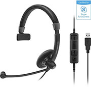 sennheiser sc 45 usb ms headset call center photo