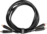 udg gear u97001bl ultimate audio cable set rca rca black straight 15m photo