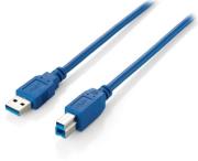 equip 128293 usb30 cable a male b male 3m blue photo