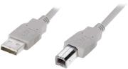 usb 20 cable a male b male 3m grey photo