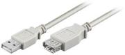 usb 20 cable a male a female 3m grey photo