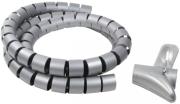 logilink kab0014 cable spiral wrapping band 15m gray photo