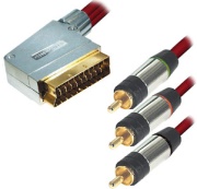 equip 147731 kalodio home cinema gold plated scart rca 15m photo