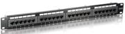 equip 135424 24 port unshielded cat6 1u patch panel black photo