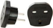 adaptor reymatos uk to eu black photo