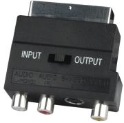 scart adapter 3 in 1 including in out switch photo