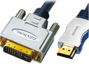 clicktronic hc270 hdmi to dvi d cable 3m photo