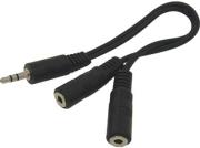 konig cable 415 020 35mm y adapter 020m black photo