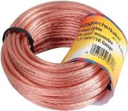 hama 30725 loudspeaker cable 2 x 15mm 10m transparent photo