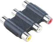 hama 43440 video adapter 3 rca sockets to 3 rca sockets photo