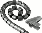 hama 20600 cable bundle tube 20mm easy cover 25m silver photo