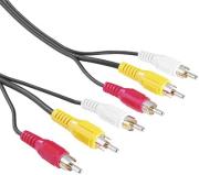 hama 43134 audio video cable 2x3 cinch 2m photo